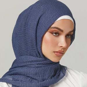 Pañuelo de Algodón Musulmán de Estilo Turco, Última Moda, Transpirable, Antiestático, Hiyab para Mujer, Eid, Hajj, Ramadán, Venta al Por Mayor - Product Image 1