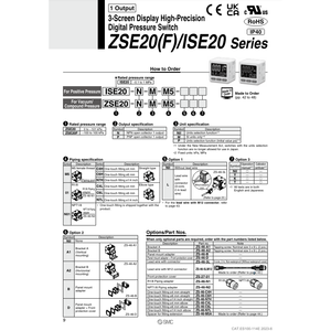 ISE20-N-01-LA1 de pressostat numérique SMC Pneumatics - Product Image 2