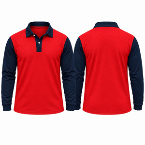 Camiseta de Rugby Personalizada para Hombre, Polo de Manga Larga, Jersey de Rugby de Algodón, Ropa Deportiva, Uniforme de Equipo, Fabricante Mayorista - Product Image 4