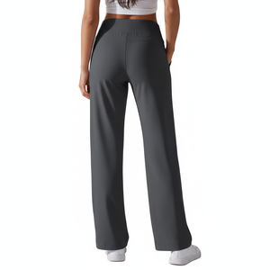 กางเกงเลกกิ้งโยคะเอวสูงทรงหลวมสำหรับผู้หญิง ผ้าสแปนเด็กซ์/ไนลอน ระบายอากาศได้ดี ไซส์ใหญ่ เอวยางยืด - Product Image 2