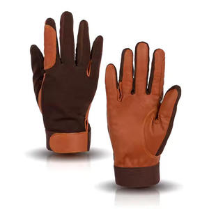 AINAS INDUSTRIES AI-RG-03 Gants d'équitation unisexes personnalisés en cuir avec doublure polaire douce et revers en sergé – Fournisseur pakistanais – Hiver - Product Image 5