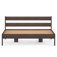 Lit Queen Size Roverb DIY en bois massif, design minimaliste à plateforme
