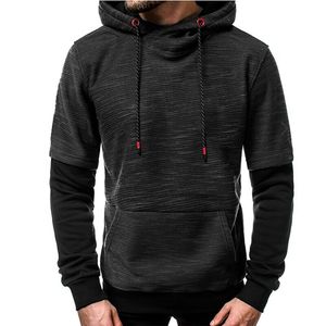 Sweat-shirts à capuche pour hommes, décontractés, chauds, pour l'hiver, vêtements de travail, brodés, 100% polyester, polaire respirant, séchage rapide, uni - Product Image 1