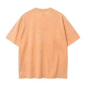 Camiseta Larga Vintage de Moda para Hombre, 100% Algodón, Corte Holgado, Hombros Caídos, Lavada, Transpirable y Ecológica - Product Image 2