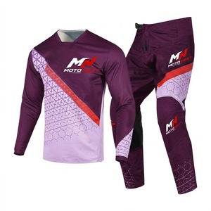 Combinaison de motocross pour homme à manches longues avec impression par transfert thermique personnalisée, logo personnalisé, % polyester, coupe-vent, respirante, en solde - Product Image 1