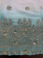 Magnifique robe Anarkali indienne pakistanaise en tissu Georgette, avec broderies fantaisie, pour les occasions spéciales, les mariages, les tenues décontractées, vêtements traditionnels pour femmes