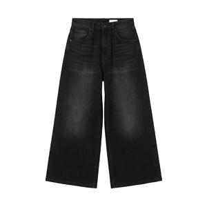 กางเกงยีนส์คาร์โก้ทรงหลวมขาบานสีน้ำเงินซีดแบบโอเวอร์ไซส์หลายกระเป๋าสำหรับผู้ชาย - Product Image 5