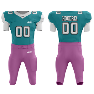 Custom American Football Uniform Set Professional Stitched Tackle Twill Jersey & Integrated <b>Padded</b> Pant American Football Wear - Product Image 1