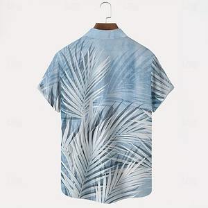 Nouvelles chemises hawaïennes tricotées pour hommes, à manches courtes, respirantes, avec motif de noix de coco 3D, streetwear, vêtements de mode d'été, chemisier - Product Image 6