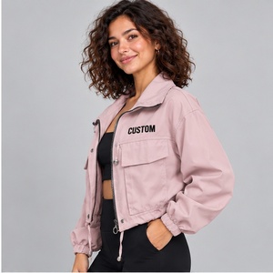 Custom <b>Women</b> Windbreaker Set Color Block Zip <b>Jacket</b> Regular Fit Pants Two Piece Knitted Tracksuit Contrast Panel <b>Summer</b> - Product Image 3
