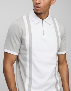 เสื้อโปโลผ้าคอตตอนผสมสแปนเด็กซ์ 235GSM ขายส่ง ยืดหยุ่นสูง ไซส์ปกติ เสื้อยืดออกกำลังกาย ใส่ได้ทุกวัน สีบล็อก - Product Image 2