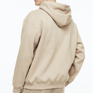 OEM Service Custom Logo Winter Men's Hoodies 100% Cotton Fleece Breathable Windproof High Quality Customizable - Product Image 2