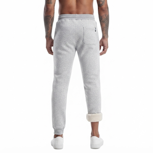DROGEN EXPORT Pantalon de survêtement décontracté pour homme en lin/coton léger, sergé, anti-boulochage, avec cordon de serrage, tissu à séchage rapide pour la saison printanière - Product Image 2