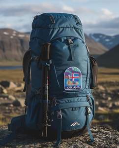 Patch brodé Islande à thermocoller/à coudre – Insigne, drapeau, blason de l'île – Cadeau - Product Image 2