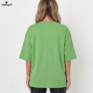<b>Top</b> Quality Wholesale Custom Cotton Summer Clothes Casual Slim Fit Crew Neck Women T Shirts for Sale - Product Image 2