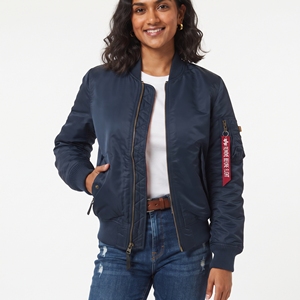 Chaqueta Bomber Personalizada al por Mayor para Mujer, Chaqueta Bomber Ligera de Moda MA1, Chaqueta Bomber con Bolsillos en las Mangas - Product Image 6