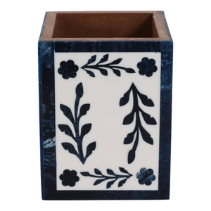 Porte-stylo de bureau de haute qualité avec incrustation en os et motif carré pour accessoires de bureau ou calendriers par Barkah Star - Product Image 4