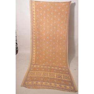 5 Yards de Tissu en Soie Artisanale Recyclée, Matériel de Sari Indien Vintage pour la Confection de Robes et les Projets d'Artisanat Domestique - Product Image 6