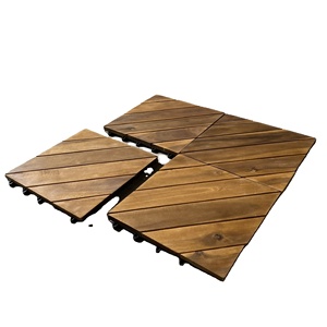 Viet Wood 300x300mm Contemporary Waterproof Anti-Slip Vietnam Acacia Outdoor <b>Decking</b> Matt Finish Oiling Surface Total Solution - Product Image 3