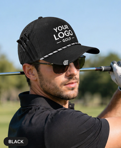 Sporty Golf <b>Hat</b> with Tee <b>Holder</b> & Rope Custom Logo Common Golf <b>Hats</b> for Men Women OEM Bulk Supplier - Product Image 5