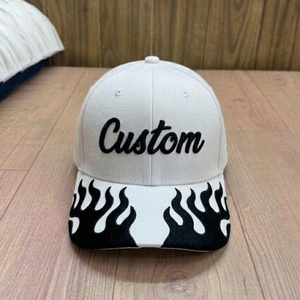 Casquette de baseball à 6 panneaux avec broderie personnalisée sur le devant et la visière, pour hommes et femmes, en tissu coton, qualité supérieure, fabrication OEM. - Product Image 1