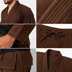 Traje de BJJ transpirable que ofrece comodidad ligera, durabilidad reforzada y movimiento flexible para entrenamiento intenso de artes marciales. - Product Image 5