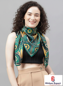 Foulards carrés de haute qualité tissu doux léger impression numérique personnalisée accessoires de mode élégants parfaits pour l'approvisionnement en vrac - Product Image 5