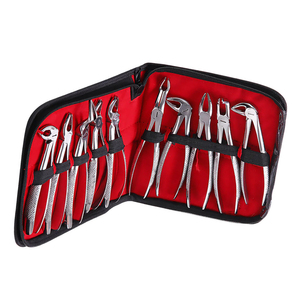 Juego de 10 Pinzas de Extracción Dental Manuales Ergonómicas de Acero Inoxidable Alemán para Adultos, Instrumentos de Cirugía Ortodóntica - Product Image 5