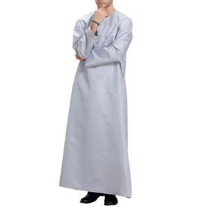 Ropa Musulmana y Árabe de Alta Calidad para Verano e Invierno, Jubba y Thawb, Hechos de Algodón Duradero, Thobes de Manga Larga para Hombre, Venta al Por Mayor - Product Image 2