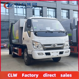 Foton 4x2 Small Compression Garbage Truck <strong>Mobile</strong> Compactor Refuse Rubbish <strong>Bin</strong> Collection <strong>Trash</strong> Garbage Compactor Recycling Truck - Product Image 4