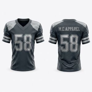 Camisetas de Fútbol Americano Premium de Secado Rápido, 220 GSM, Azul Eléctrico Intenso, con Doble Franja Dorada en los Hombros y Malla - Product Image 5