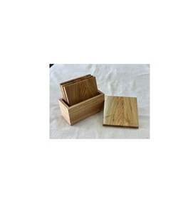 Luxury Hotel Quality Wooden Coaster Set For Restaurant Supplies Durable Beverage <b>Table</b> <b>Protection</b> Mats - Product Image 6