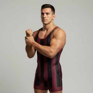 Combinaison de lutte pour hommes de haute qualité, design personnalisé, vêtements de sport colorés avec logo en transfert thermique, combinaison d'arts martiaux personnalisée - Product Image 3