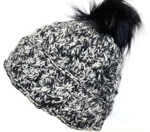 Bonnet tricoté à la main 100 % laine, décontracté, hiver, pour femme, antibactérien, jetable, respirant, tricoté au Népal, épais - Product Image 1