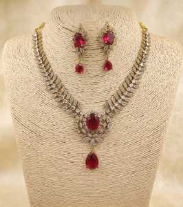 Nuevo Juego de Joyería de Boda de Diseño Geométrico con Cristales de Imitación Plateados de Alta Calidad, Estilo Clásico para Mujer - Product Image 1