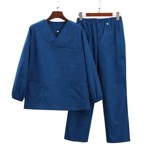 T-Shirt manches courtes unisexes, 1 pièce, uniforme clinique d'infirmière avec poche, T-Shirt extensible, vêtements de travail pour Salon, beauté - Product Image 2