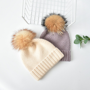 Premium 100% Cotton Casual <b>Slouchy</b> Bobble Pom Pom <b>Beanie</b> Adjustable Winter Skull Cap Breathable Luxury Knit - Product Image 5