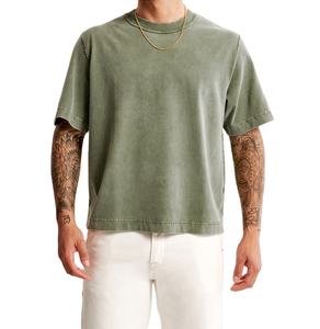 Personalizado al por mayor Streetwear Vintage camisetas desgastadas ácido piedra lavado camiseta Unisex Oversize blanco ácido lavado camiseta hombres 2026 - Product Image 1