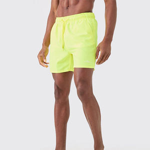 Custom High Quality Swim Wear Custom Color Breathable Two Pockets Elastane Polyester Drawstring Plain Men Swim <b>Shorts</b> - Product Image 2