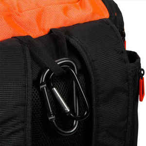 Customized Orange Unisex Fitness <b>Backpack</b> Nylon 40-<b>55L</b> Capacity Zipper Closure Adjustable Strap Casual Style Large Capacity - Product Image 6