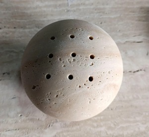 Elegant Custom Resin Travertine Mabkhara Luxury Arabic Incense Burner for <b>Oud</b> <b>Bakhoor</b> Home Decoration and Hospitality - Product Image 5