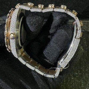 Reloj de Lujo Personalizado Hecho a Mano, Estilo Hip Hop Clásico Unisex, Mecánico Automático ETA, Acero Inoxidable, Cristal de Zafiro, 100 - Product Image 4