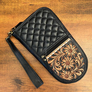 <strong>Wholesale</strong> High Quality Women Hand Tooled Quilted Leather Concealed Carry <strong>Gun</strong> Holster Tactical <strong>Gun</strong> Holster Universal Custom <strong>Case</strong>