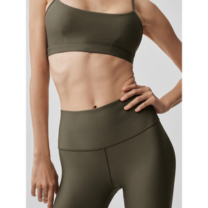Conjuntos Deportivos de Yoga con Logotipo Personalizado, Conjuntos de 2 Piezas de Alta Elasticidad para Mujer, Pantalones de Yoga Ajustados de Secado Rápido, Conjunto de Entrenamiento con Cuello Alto - Product Image 5