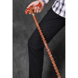 Bastón de madera tallado a mano con cabeza de águila, bastón de madera de lujo con decoración superior, estilo tradicional de pastor. - Product Image 2