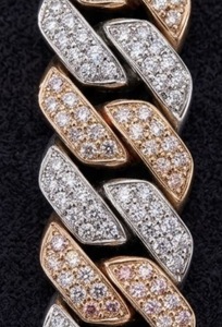 Pulsera de eslabones cubanos con moissanita de corte brillante, cadena de plata de ley 925, brazalete unisex, joyería hip-hop, gemas engastadas a mano personalizadas - Product Image 4