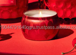 Wholesale Cheap Price Glossy Red Mini <b>Jar</b> Candle For Home <b>Decoration</b> & Gift Purpose - Product Image 3