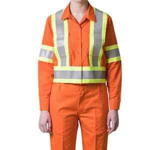 Ropa de Trabajo Resistente para Uso Diario, Diseñada para Trabajos Activos, con Ajuste Relajado, Reflectante, de Algodón, de Larga Duración, Uniforme Industrial - Product Image 2