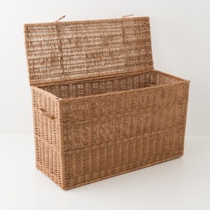 Rattan <b>trunk</b> dresser <b>box</b> big sized <b>storage</b> container <b>trunks</b> chest boxes for home organising - Product Image 4