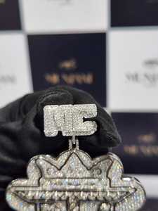 MUNJANI IMPLEX Custom Logo Moissanite <b>Pendant</b> 925 <b>Sterling</b> <b>Silver</b> Gold Plated Iced Out Hip Hop Pass Diamond Tester Party - Product Image 2